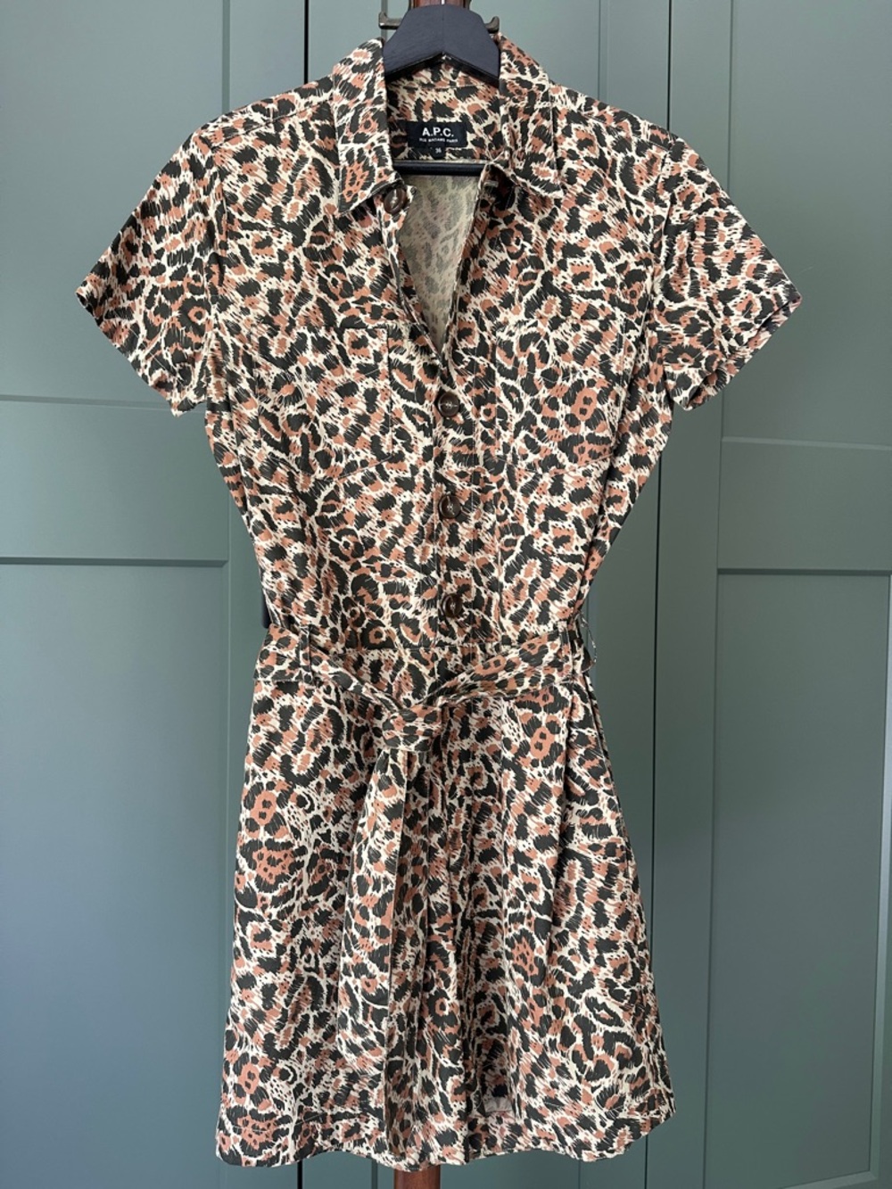A.P.C. Short-Sleeve Romper Playsuit size 36